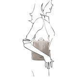 TL Bag - Soft leather backpack - convertible 2-in-1 backpack shoulder bag | TL142138