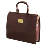 Palermo - Italian leather briefcase 3-compartment for women | TL141343