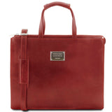 Palermo - Italian leather briefcase 3-compartment for women | TL141343