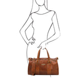 Lucrezia - Leather maxi duffle bag purse | TL141977