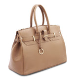 TL Bag - Leather handbag with golden hardware | TL141529