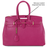 TL Bag - Leather handbag with golden hardware | TL141529