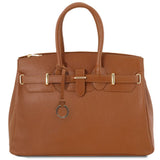 TL Bag - Leather handbag with golden hardware | TL141529
