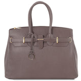 TL Bag - Leather handbag with golden hardware | TL141529