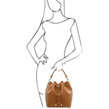 Vittoria - Italian leather bucket bag | TL141531