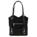 Patty - Italian leather convertible 2-in-1 backpack shoulder bag | TL141497