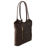 Patty - Italian leather convertible 2-in-1 backpack shoulder bag | TL141497