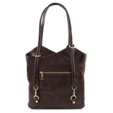 Patty - Italian leather convertible 2-in-1 backpack shoulder bag | TL141497