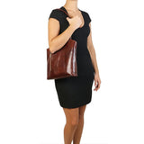 Patty - Italian leather convertible 2-in-1 backpack shoulder bag | TL141497