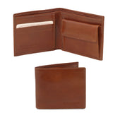 Exclusive 2 fold leather wallet for men with coin pocket | TL140761