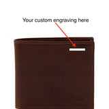 Exclusive 2 fold leather wallet for men with coin pocket | TL140761