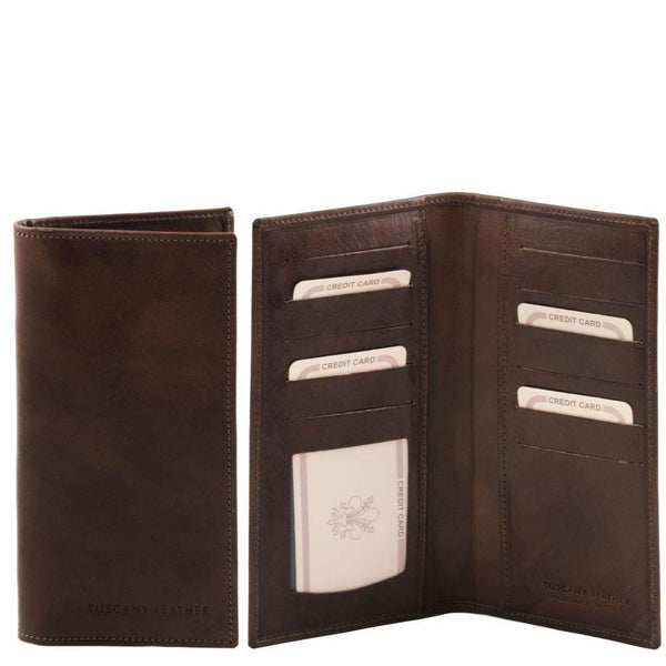 Exclusive leather 2 fold vertical wallet | TL140784