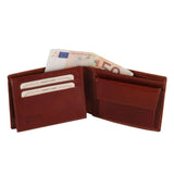 Exclusive leather 3 fold wallet for men with coin pocket | TL140763