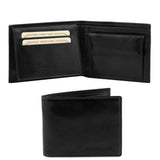 Exclusive leather 3 fold wallet for men with coin pocket | TL140763