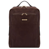 Bangkok - Matte leather laptop backpack | TL141793
