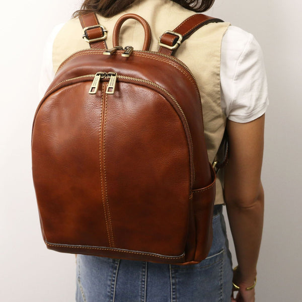 Canberra - 2 Compartment leather backpack | TL142460
