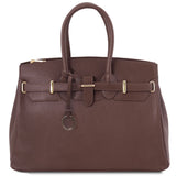 TL Bag - Leather handbag with golden hardware | TL141529