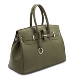 TL Bag - Leather handbag with golden hardware | TL141529
