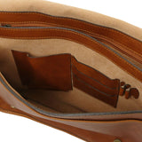 TL Messenger - Two compartment matte leather shoulder bag - Large size | TL142430