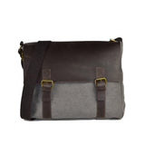 Tracolla Uomo donna Unisex in vera pelle e jeans 30 x 40 x 10  made in italy  2b