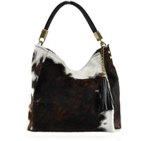 Borsa a tracolla  in pelle cavallino leopardo zebra made in italy Zeta Shoes