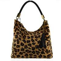 Borsa a tracolla  in pelle cavallino leopardo zebra made in italy Zeta Shoes