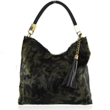 Borsa a tracolla  in pelle cavallino leopardo zebra made in italy Zeta Shoes