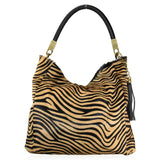 Borsa a tracolla  in pelle cavallino leopardo zebra made in italy Zeta Shoes