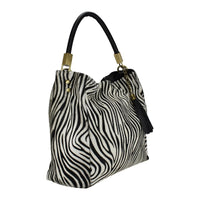 Borsa a tracolla  in pelle cavallino leopardo zebra made in italy Zeta Shoes