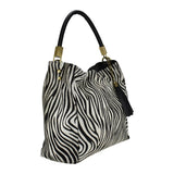 Borsa a tracolla  in pelle cavallino leopardo zebra made in italy Zeta Shoes