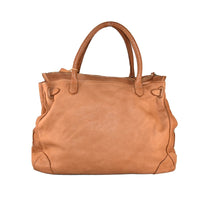 Borsa a spalla donna in vera pelle effetto vintage tinto lavato in capo ZETA SHOES