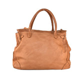 Borsa a spalla donna in vera pelle effetto vintage tinto lavato in capo ZETA SHOES