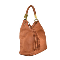 Borsa da spalla ZETA SHOES in vera pelle effetto vintage tinto lavato in capo