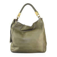 Borsa da spalla ZETA SHOES in vera pelle effetto vintage tinto lavato in capo
