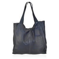 Borsa da spalla  in vera pelle effetto vintage tinto lavato in capo made in italy