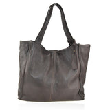 Borsa da spalla  in vera pelle effetto vintage tinto lavato in capo made in italy