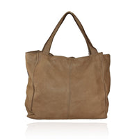 Borsa a spalla con tracolla in vera pelle  effetto vintage tinto lavato in capo made in italy