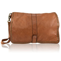 Borsa a tracolla  pochette in pelle vintage made in italy Zeta Shoes