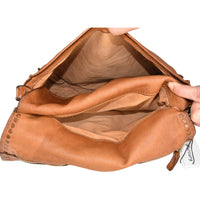 Borsa a tracolla  pochette in pelle vintage made in italy Zeta Shoes