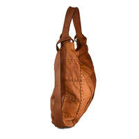 Borsa da spalla convertibile in zaino effetto vintage tinto lavato in capo ZETA SHOES