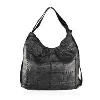 Borsa da spalla convertibile in zaino effetto vintage tinto lavato in capo ZETA SHOES