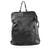Zaino convertibile in borsa a spalla in vera pelle  effetto vintage tinto lavato in capo made in italy