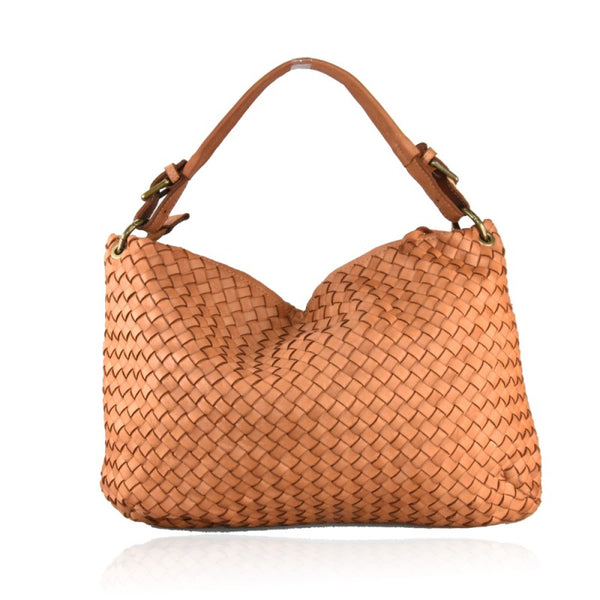 Borsa pelle sales intrecciata vintage