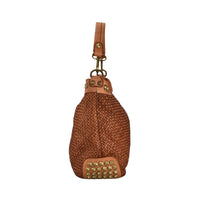 Borsa a tracolla  in vera pelle effetto vintage tinto lavato in capo 28 x H 30  x 2 Dimensioni  : 32 x H26 x 12