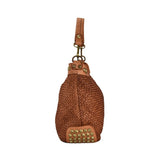 Borsa a tracolla  in vera pelle effetto vintage tinto lavato in capo 28 x H 30  x 2 Dimensioni  : 32 x H26 x 12