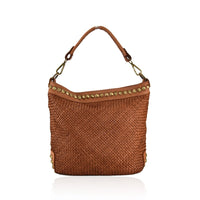 Borsa a tracolla  in vera pelle effetto vintage tinto lavato in capo 28 x H 30  x 2 Dimensioni  : 32 x H26 x 12