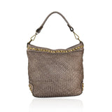 Borsa a tracolla  in vera pelle effetto vintage tinto lavato in capo 28 x H 30  x 2 Dimensioni  : 32 x H26 x 12