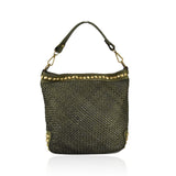 Borsa a tracolla  in vera pelle effetto vintage tinto lavato in capo 28 x H 30  x 2 Dimensioni  : 32 x H26 x 12