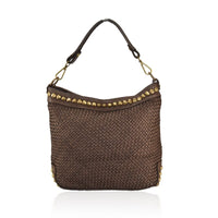 Borsa a tracolla  in vera pelle effetto vintage tinto lavato in capo 28 x H 30  x 2 Dimensioni  : 32 x H26 x 12