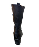 Stivali anfibi donna in vera pelle fatti a mano tacco medio made in Italy LE RUEMARCEL Cuoio